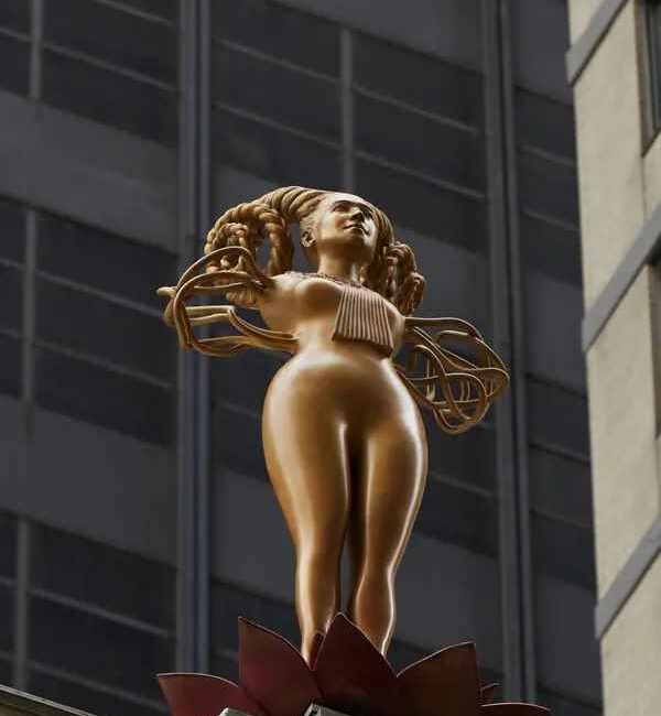 Pagan-horned statue paying homage to abortion rights is installed on NYC Courthouse